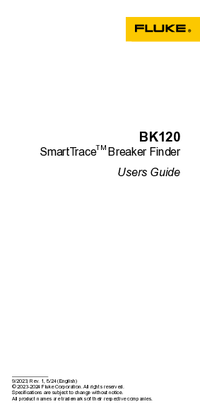 Thumbnail of document Manual - BK120 SmartTrace Breaker Finder w/NCV mode